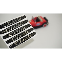 Mercedes Benz Classic Logo Metalize Kapı Kolu 5 Li Damla Desen St