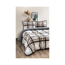 Comforter Çift Kişilik Yorgan Set Wera Gri Gri