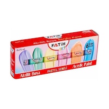 Fatih Akrilik Boya 75 Ml 6 Renk Pastel 6 Lı 55510 Çok Renkli
