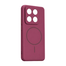 Xiaomi Mi 14t Pro Mika Pc Magsafe Kapak - Bordo Evimdeyokyok