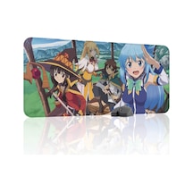 Konosuba Kaymaz Dikişli Kauçuk Oyuncu Mousepad V3 - 90x40 Xxl Gaming Mouse Pad Fare Altlığı