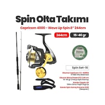 Okuma Capricorn Cc-4000a Olta Makinesi - Okuma Wave Power 8 0 2.44 Cm 15-40 Gr Spin Kamışıspin Set -16