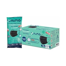 Nimo Meltblown 3 Katlı Ultrasonik Cerrahi Maske 50 Adet Siyah