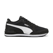 Puma 39966601 St Runner V4 Mh Black Whıte Sılver Kadın Sneaker Siyah