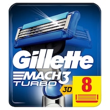 Gillette Mach3 Turbo Yedek Tıraş Bıçağı 8'li