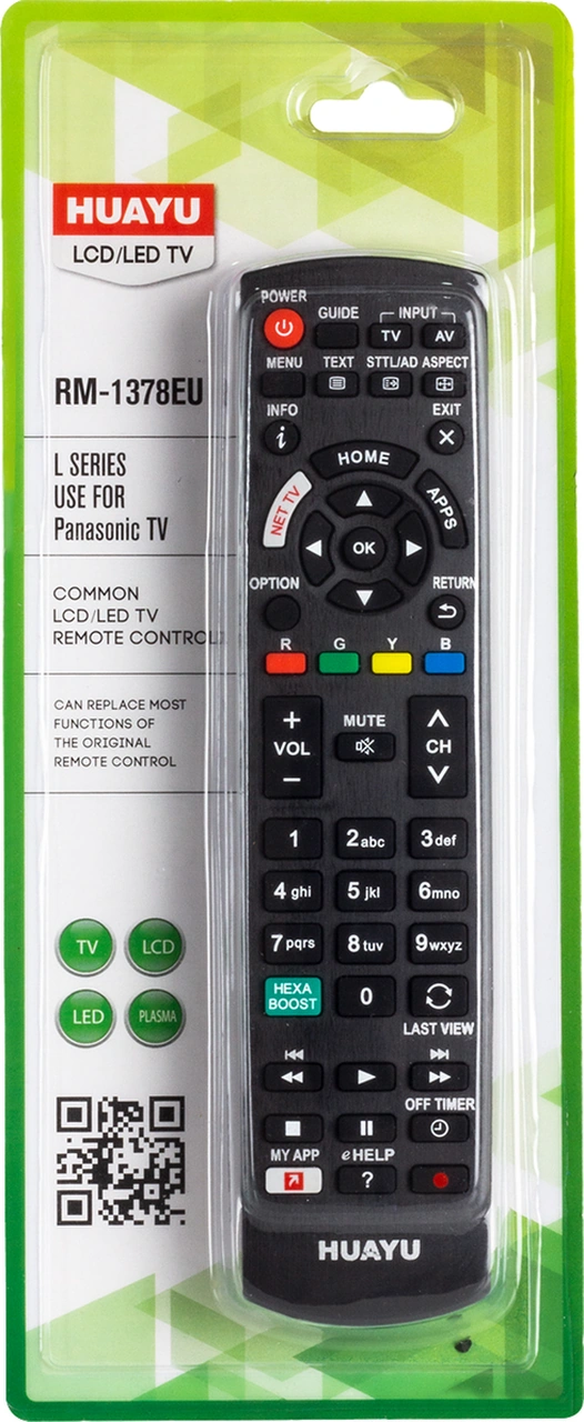 Huayu Rm L1378 - Tcp50g2- N2qayb000485 Netflix Tuşlu Panasonic Lcd Led Tv Kumandası