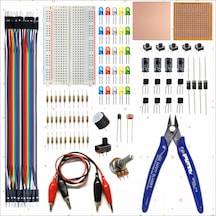 Breadboard Temel Elektronik Seti + Plato Yankeski