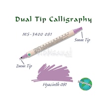 Zig Calligraphy Çift Uçlu Kaligrafi Kalemi 2 Mm + 5 Mm 081 Hyacinth