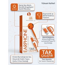 Mikrofonlu Tak Çalıştır İphone & Android Uyumlu Kulaklık - Bayi Depom Diğer