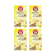 Zencefil Limon Bitki Çayı 4'lü Ekonomik Paket 4x20 - 80 Süzen Poşet - Kafeinsiz