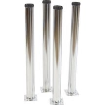 Gürçayhırdavat Masa Ayağı - 60Mm Krom 71Cm 4 Adet