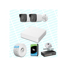 Provzen Hikvision 2 Ip Kameralı 4mp 1440p Mikrofonlu Güvenlik Kamerası