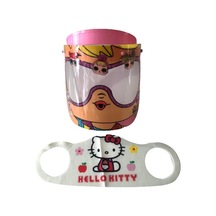 Gürbey Lol Bebek Baskılı Çocuk Siperlik + Hello Kitty Desenli Çocuk Maske