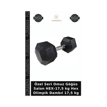 Özel Seri Omuz Göğüs Salon Hex-17,5 Kg Hex Olimpik Dambıl 17,5 Kg Diğer