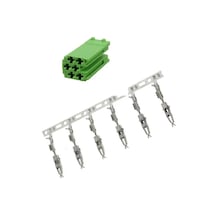Mini İso Soket Yeşil 6 Pin