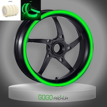 Gece Yanan Doğal Renk Fosforlu 7cm X 7 M Lüks 1 Set Jant Şeridi Çok Renkli