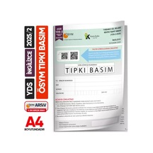 Yds 2025/2 Kasım ÖSYM Tıpkı Basım Çıkmış Soru Deneme Kitapçığı Yeni Baskı Çözümlü Türkiye Geneli