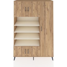 Hyperion Dolap 11 Raflı 5 Kapaklı 132x44x195 Çam-çam/aytaşı Çam
