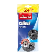 Vileda Glitzi Inox Çelik 3'lü Paket Açık Indigo