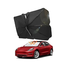 Chuangyinshop Tesla Model 3 Y 360 Derece Güneşlik Katlanır Uv Korumalı Oto Aksesuarı Sku12345678