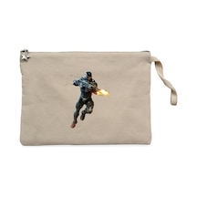 Crysis Fire Warrior Krem Clutch Astarlı Cüzdan / El Çantası Krem