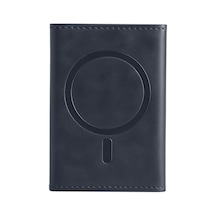 Joko Tema Magsafe Deri Kartlık - Lacivert siyah