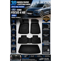 Ford Focus 4 Hb T.kitli 2021 Model Uyumlu 3d Araca Özel Havuzlu Paspas+bagaj Havuzu Birebir Uyum