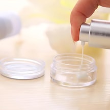 3,8cm 10ml Şeffaf Kapaklı Mini Kavanoz Küçük Takı Ve Mini Eşya Saklama Kutusu 2'li Çok Renkli