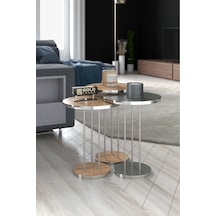 Zigon Sehpa Terra Gümüş Ceviz Antrasit Diğer