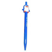 Penguin Slider Figürlü Kurşun Kalem - Mavi Sevimli Penguen Tasarımlı Yazı Kalemi 124-Pembe