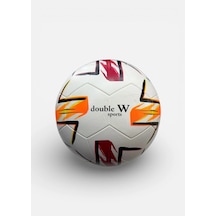 Double W Fb 720 Futbol Topu No:5 Dayanıklı, Antrenman Ve Maç Topu Kırmızı - Turuncu