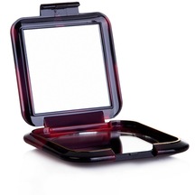 Kozel Extra Lux Kare İkili Çanta Tipi Makyaj Aynası Bordo - Siyah 68