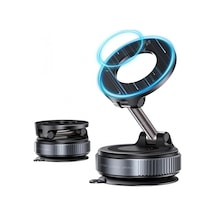 360 Dönebilen Ayarlanabilir Araç Içi Tutucu Kullanılabilen Vakumlu K007 Magsafe Telefon Tutucu Çok Renkli