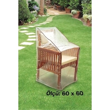 Evgaraj Bahçe Sandalye Koltuk Koruma Örtüsü Yağmur Toz Koruma 60x60x1