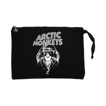 Arctic Monkeys Monkey Siyah Clutch Astarlı Cüzdan / El Çantası Siyah