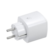 Pazly 16a Akıllı Wifi Priz - Google Home Uyumlu, Uzaktan Kontrol, Zamanlayıcı, Ses Komutu, Enerji Takibi, Beyaz