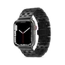 Kilifone -  Apple Uyumlu  Watch  7 45mm - Kordon Metal Kordon Krd-20