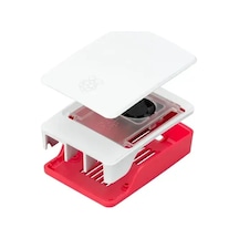 Raspberry Pi 5 Lisanslı Kutu - Kırmızı Beyaz