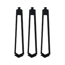3'lü Dekoratif Metal Firkete Sehpa Ayağı (52 cm Yükseklik)