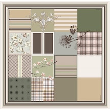 Armine İpek Eşarp Nostalji - 8303-33 Twill - 8128-21
