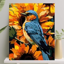 Sayılarla Boyama Tuval Seti Fırça Boya Dahil Çıtalı 40x50 Cm - Serçe
