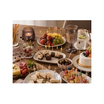 Kırmızı Yassı Boncuk Bambu Kürdan 9 Cm 50 Adet - 913959166