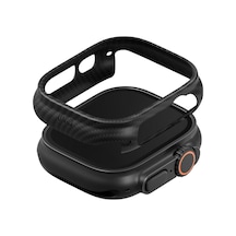 Apple Uyumlu Watch Ultra 3 49mm Kılıf Karbon Kasa Koruyucu Armaid Fiber Yüzey Premium Koruma Keva Verge