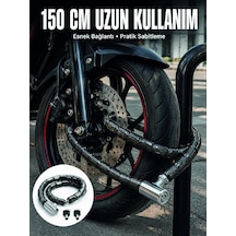 Blok Çelik Halkalı Yapısıyla Üst Düzey Güvenlik Sunan Motosiklet Kilidi