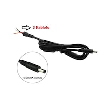 Dell 4.5mmx3.0mm Uç Uyumlu Adaptör Kablosu, Dc Kablo, Adaptör Tamir Kablosu