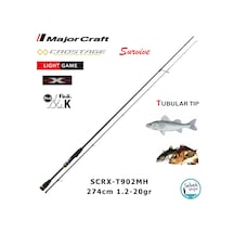 Major Craft Crostage Survive Scrx-t902mh Tubular 2.74mt 1.2-20gr 2p Lrf+microjig Kamış