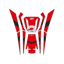 GP Kompozit Aprilia SR GT 125 / 200 2022 Uyumlu Tank Pad Kırmızı