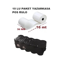 56X16Mt Termal Pos Yazarkasa Rulo Kağıt Siyah Yazı