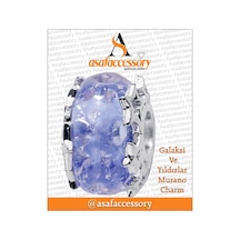 Galaksi Ve Yıldızlar Murano Charm Gümüş