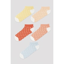 Penti Dots Renkli 5li Patik Çorap Çok Renkli